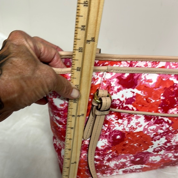 Coach Peyton Floral Print Zip Tote Coated Canvas Large F31342 Never Used - Picture 6 of 14